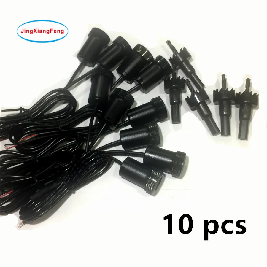 JXF Car Lights Signal 10 pcs For Chrysler Iveco Shelby STI LED door welcome courtesy laser projector Ghost Shadow For Peugeot