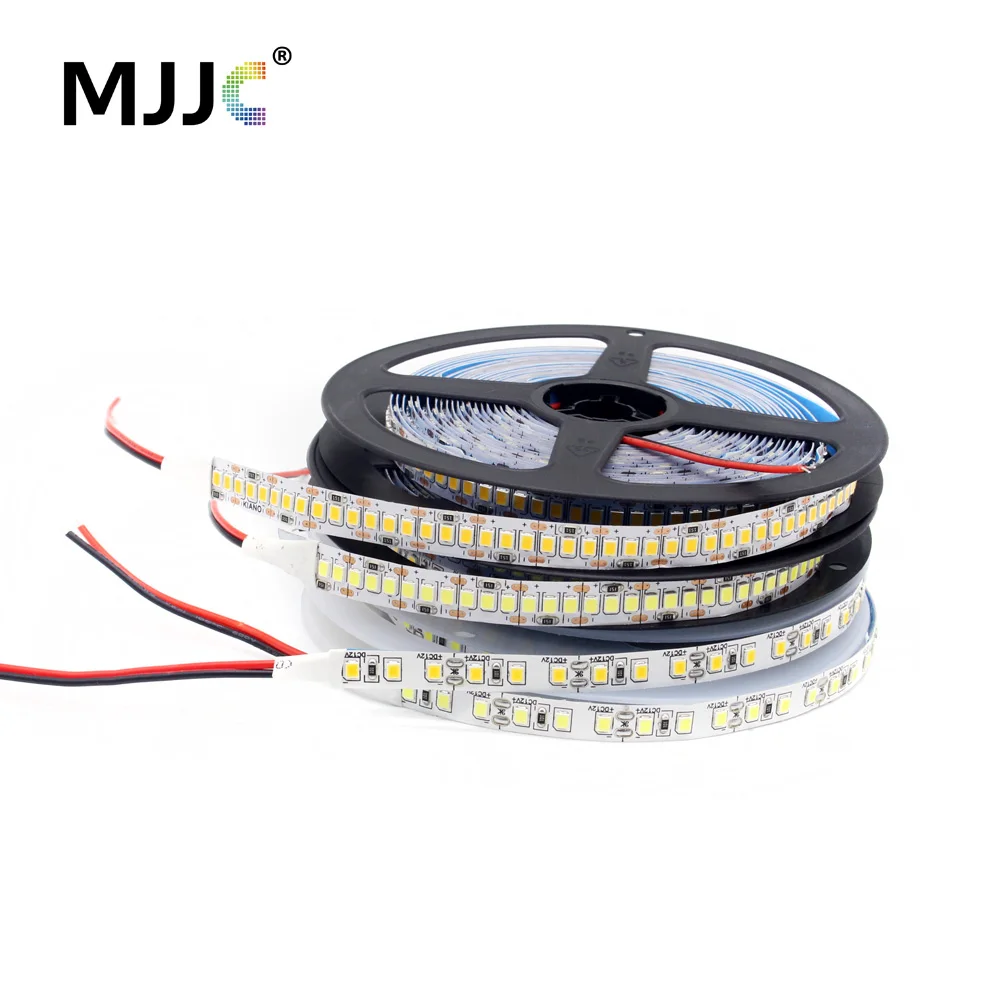 LED 스트립 SMD 2835, 1M, 2M, 3M, 4M, 5M LED 스트라이프 테이프 조명, 따뜻한 흰색 유연한 스트립 리본, 홈 장식 조명, 12V, 120LED/M, 240LED/M