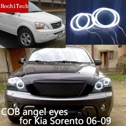 High Quality COB Led Light White  Cob Led Angel Eyes Ring Error Free for Kia Sorento 2006 2007 2008 2009