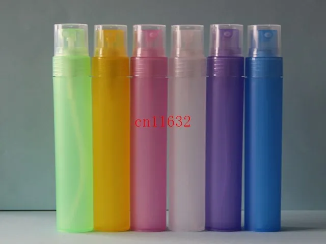 1000pcs/lot Free Shipping 10ML Plastic Spray Bottles Empty Atomizer Cosmetic Containers Refillable Travel Perfume Bottle