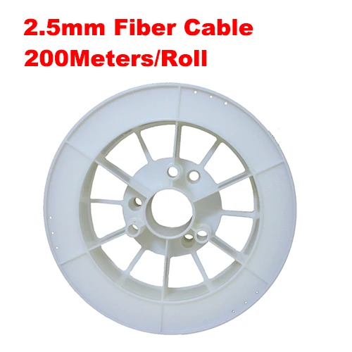 2.5mm 200M/Roll PMMA Plastic Optics Fiber Cable Light Optical End Glow Starry Sky Ceiling Car Wedding Decoration Lighting