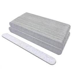 Wholesale 100pcs Grey Nail File Polishing  Sanding Files Nagel Vijlen Double Side Trimmer Buffer Manicure Pedicure Nail Art Tool
