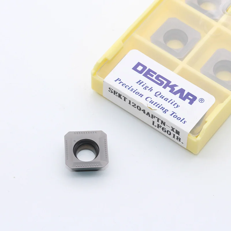 10pcs SEKT1204 XM LF6018 SDMT120512 SDMT150512 SEET1203AFEN Original Deskar Carbide Milling Inserts Face Mill Cutter Tool