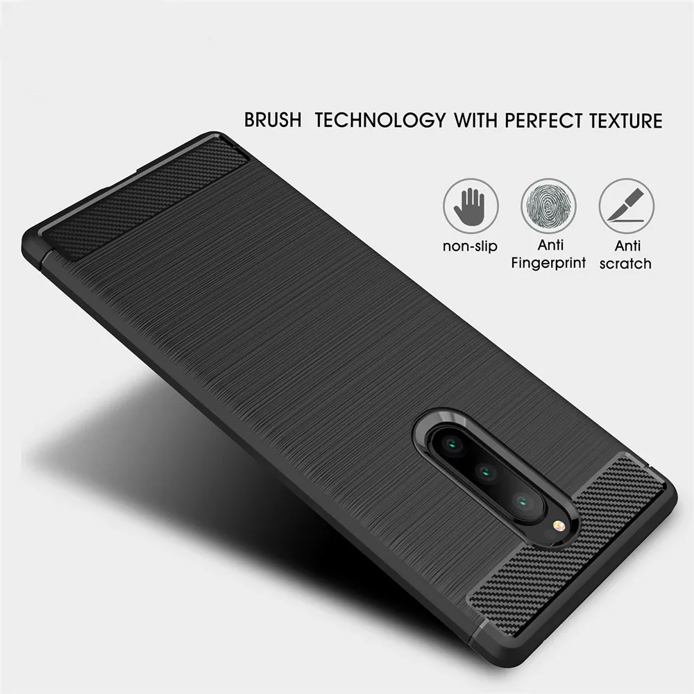 For Sony Xperia 1 Case 6.5 inch Luxury Full Soft TPU Silicone Cover Shockproof Case For Sony 1 J8110 J8170 J9110 Phone Bag Cases