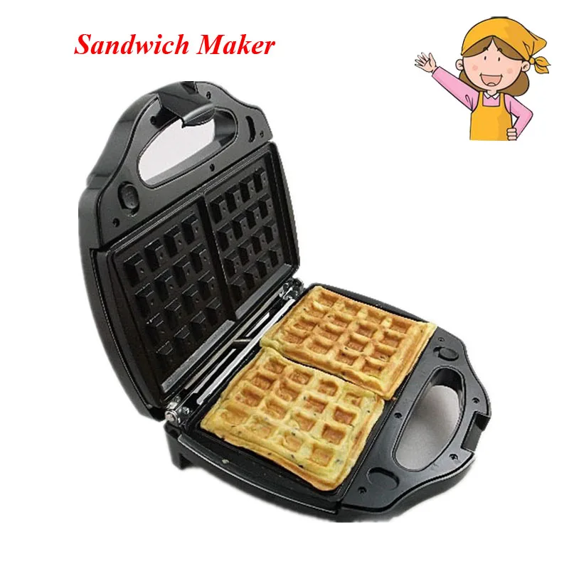 Safety Adjustable Temperature Contral Sandwich Maker 220V Home Use Electric Waffle Maker Machine Kitchen Appliance tools