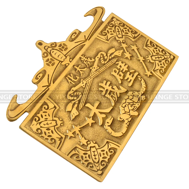 Fengshui A copper hua TaiSui Coin the Five Blessings Pure gossip Tai Sui Fu Home Furnishing decorations