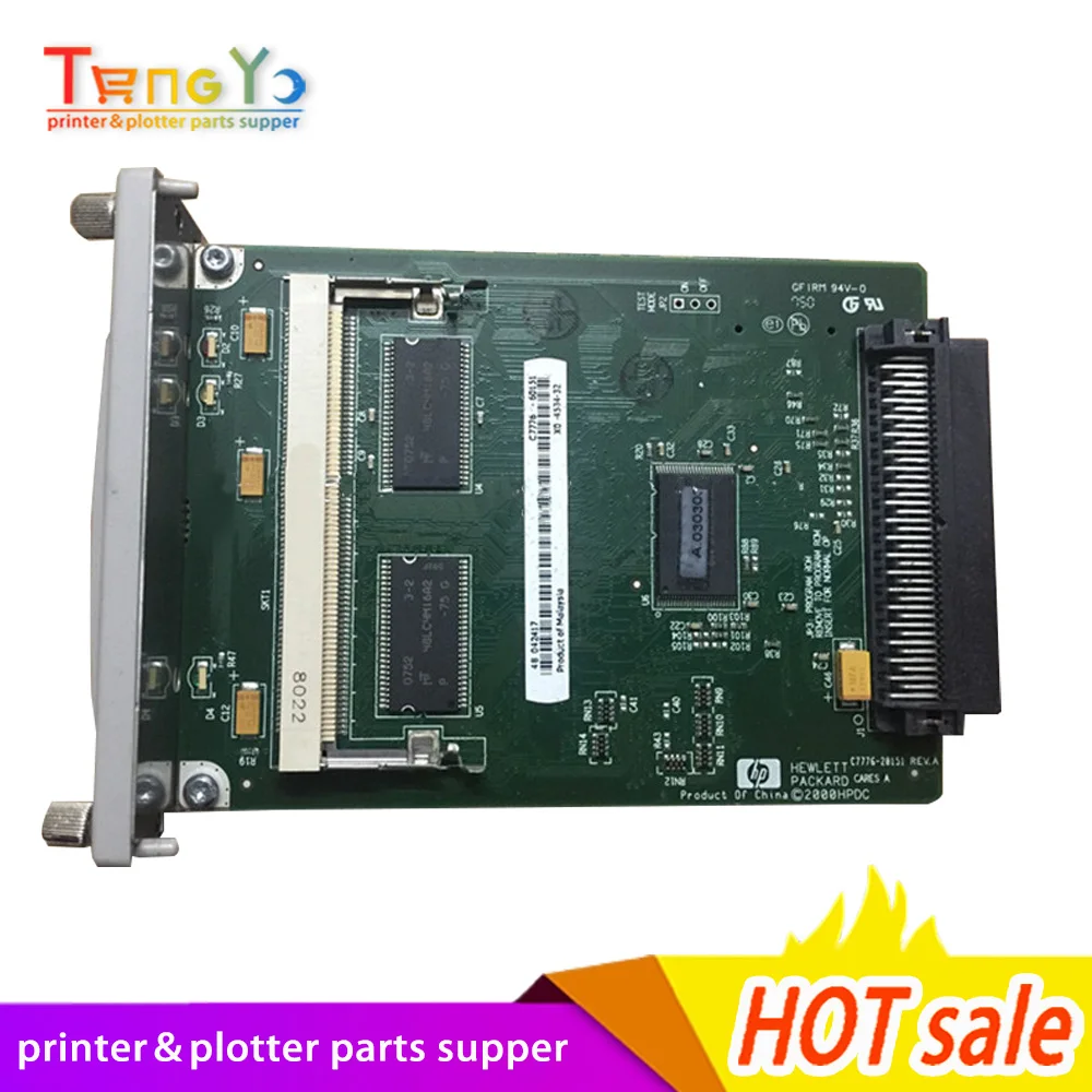 2PCS X C7772A C7776-60002 For HP Designjet 500 500plus GL2 Card Formatter Board Card +128M Fixes 05:09 05:10 ink plotter