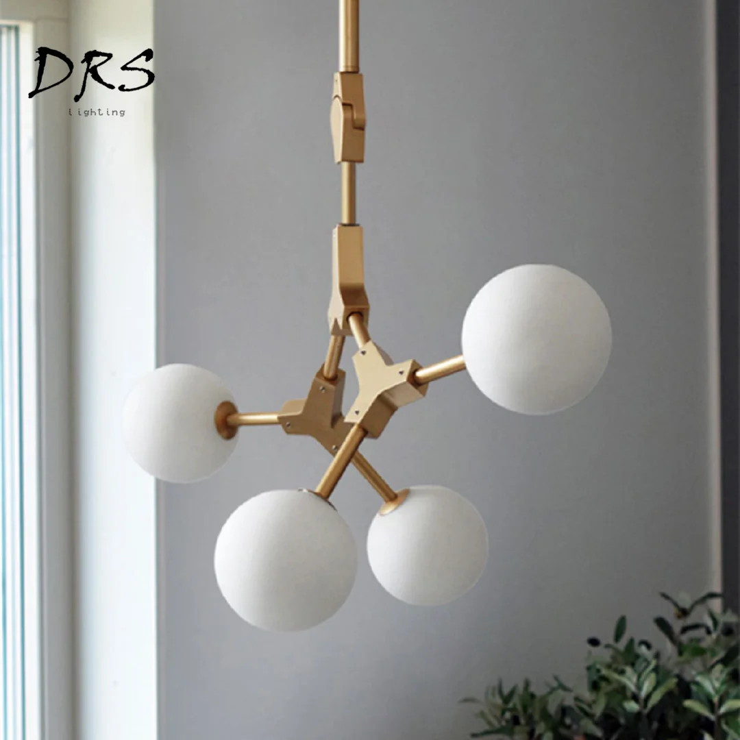 

Nordic Post-modern Magic Bean Idea Chandeliers Lights for Dining Room Lamps Branch Molecular Living Room Clothing Tea Shop