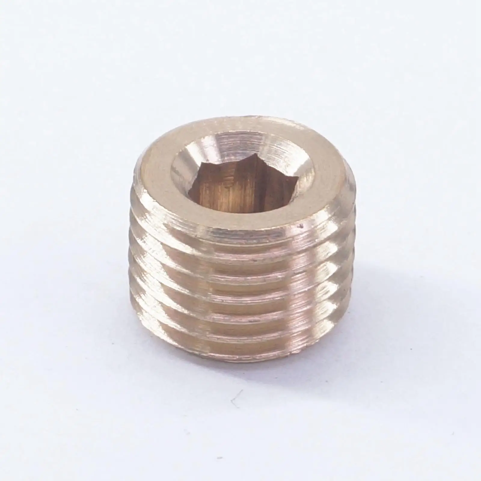 

M14x1.5mm Male Brass Pipe Countersunk Plug Internal Hex Socket Allen Head Pipe End Cap