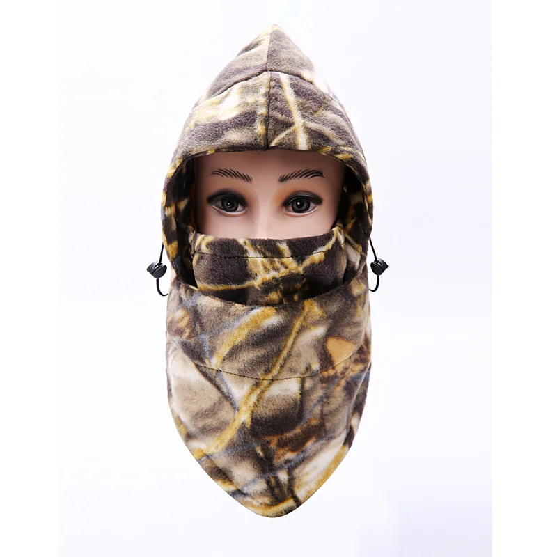 Winter outdoor thickening multifunctional fleece Balaclava Riding Hat CS camouflage hat warm and windproof cap