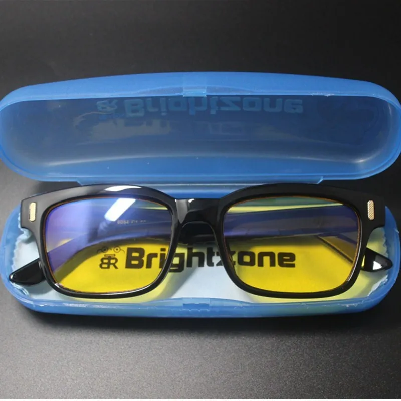 Bright Zone-filtro de luz azul antifatiga y bloqueo UV para hombre, protección contra la tensión ocular, gafas de ordenador con estilo de juego