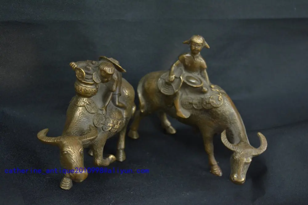 

Rare Qing Dynast copper buckaroo Statue/ Sculpture,buckaroo send money,A Pair,free shipping