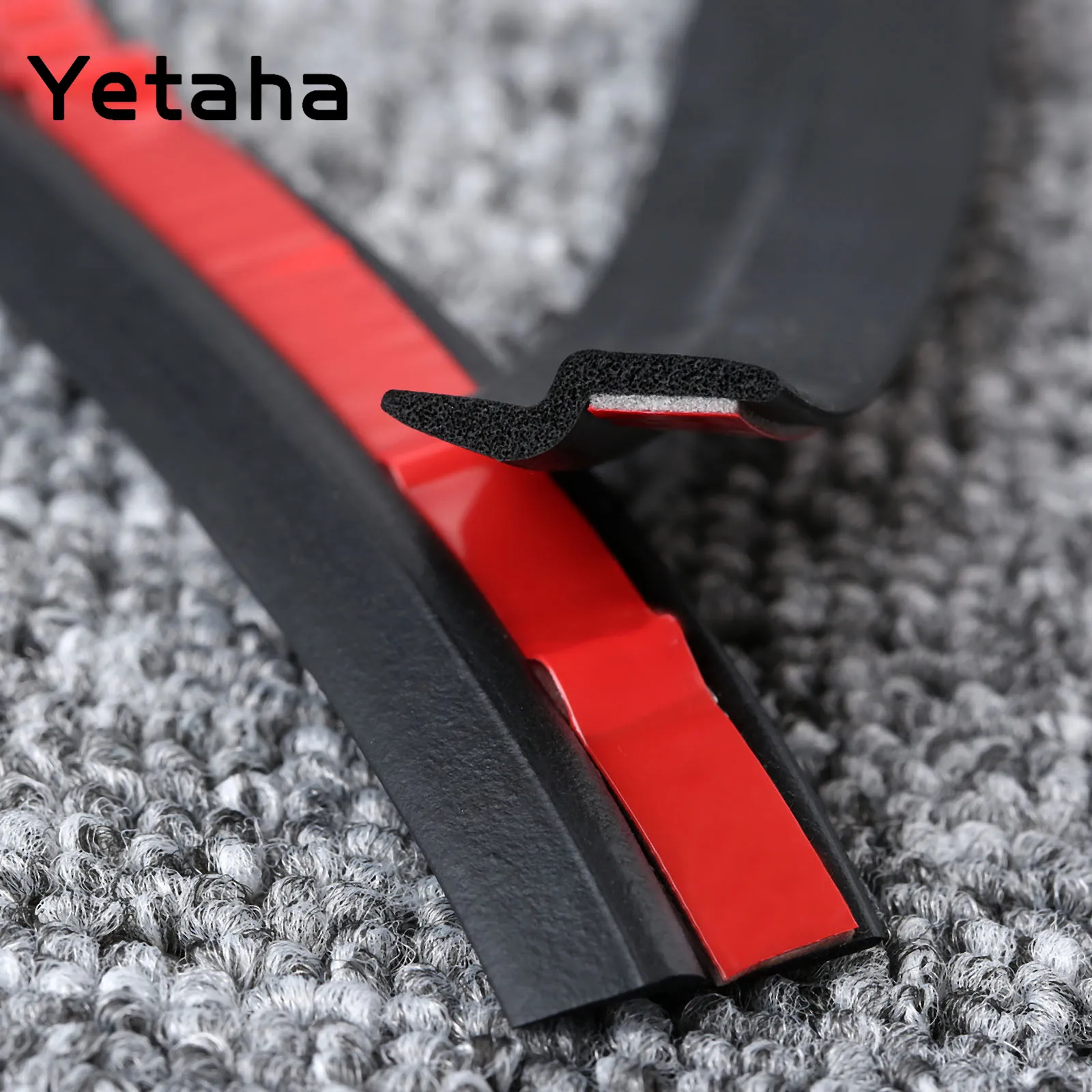 

Yetaha 4M Car Door Sealing Strips Z Type EPDM Rubber 21mm For VW Door Edges Seal Strips Waterproof Weatherstrip Noise insulation