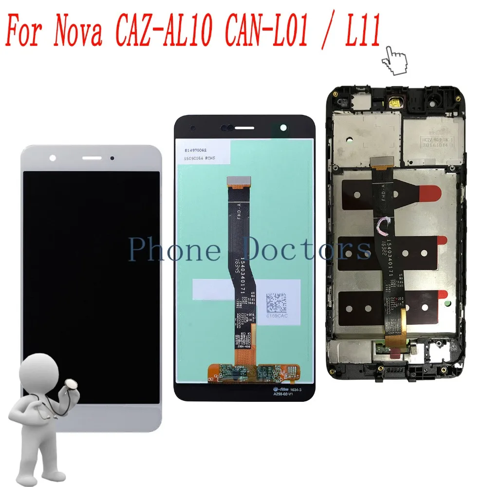 

5.0'' Full LCD DIsplay + Touch Screen Digitizer + Frame Assembly For Huawei Nova CAZ-AL10 CAN-L01 / L11 / L02 / L12 / L03 / L13