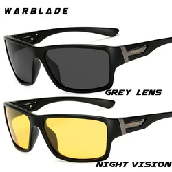 WarBLade – lunettes de soleil pour hommes, Vision nocturne, Protection UV400, conduite nocturne, HD, verres jaunes polarisés, W1821