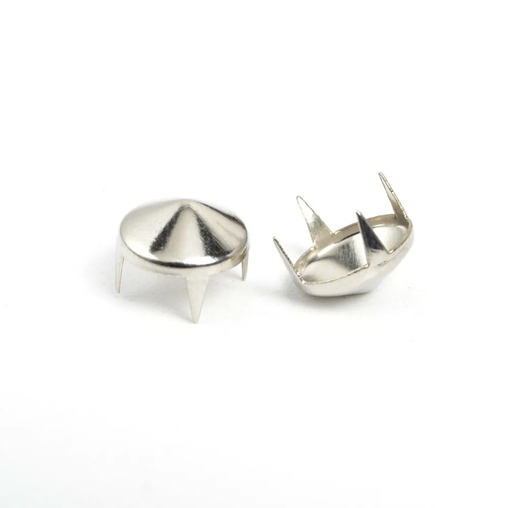 Round Metal Leather Studs and Spots, Rivets for Punk Bag, Garment Accessories, Clothes Sewing Rivet, Collar Decor,10mm, 200PCs