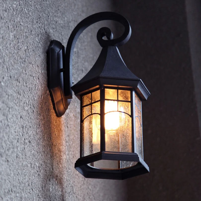 Continental waterproof outdoor wall lamp retro villa creative outdoor lighting garden lights balcony wall lamp LL-12