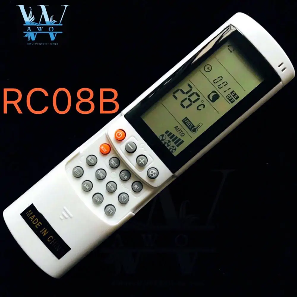 1PCS New RC08A RC08B Remote Control For Airwell Electra Air Conditioner