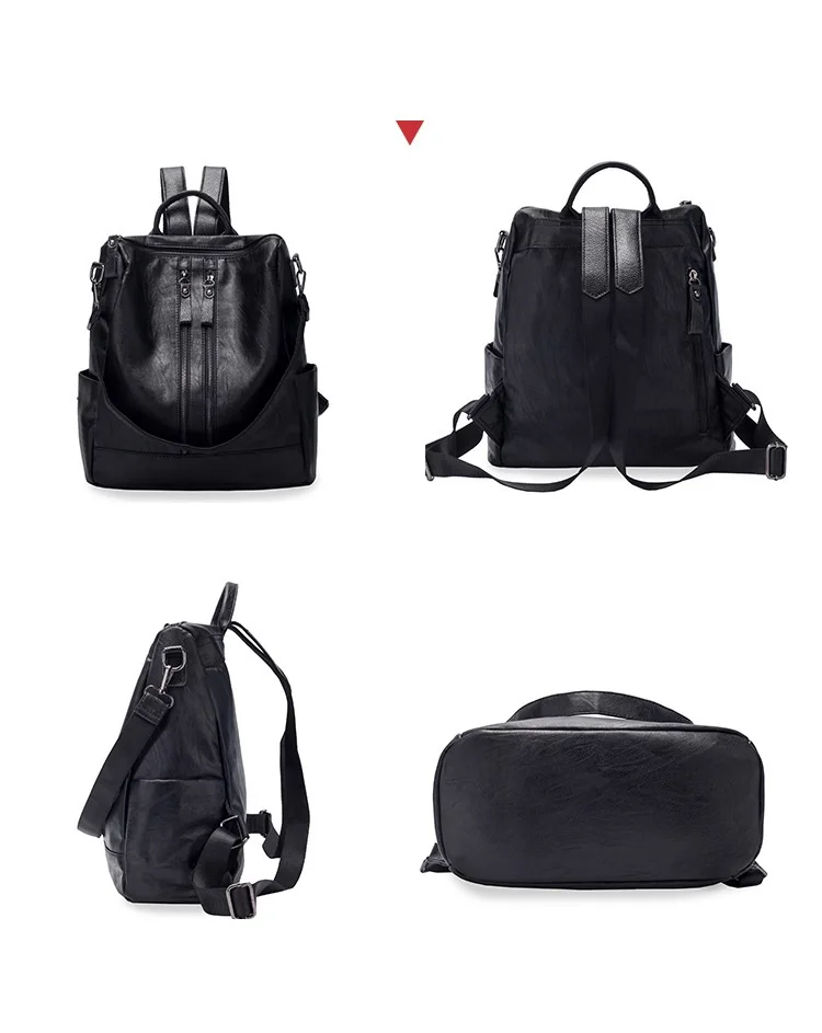 mochila mujer Backpack bag 2019 new pu leather ladies fashion backpack women plecak Mummy bag mochila