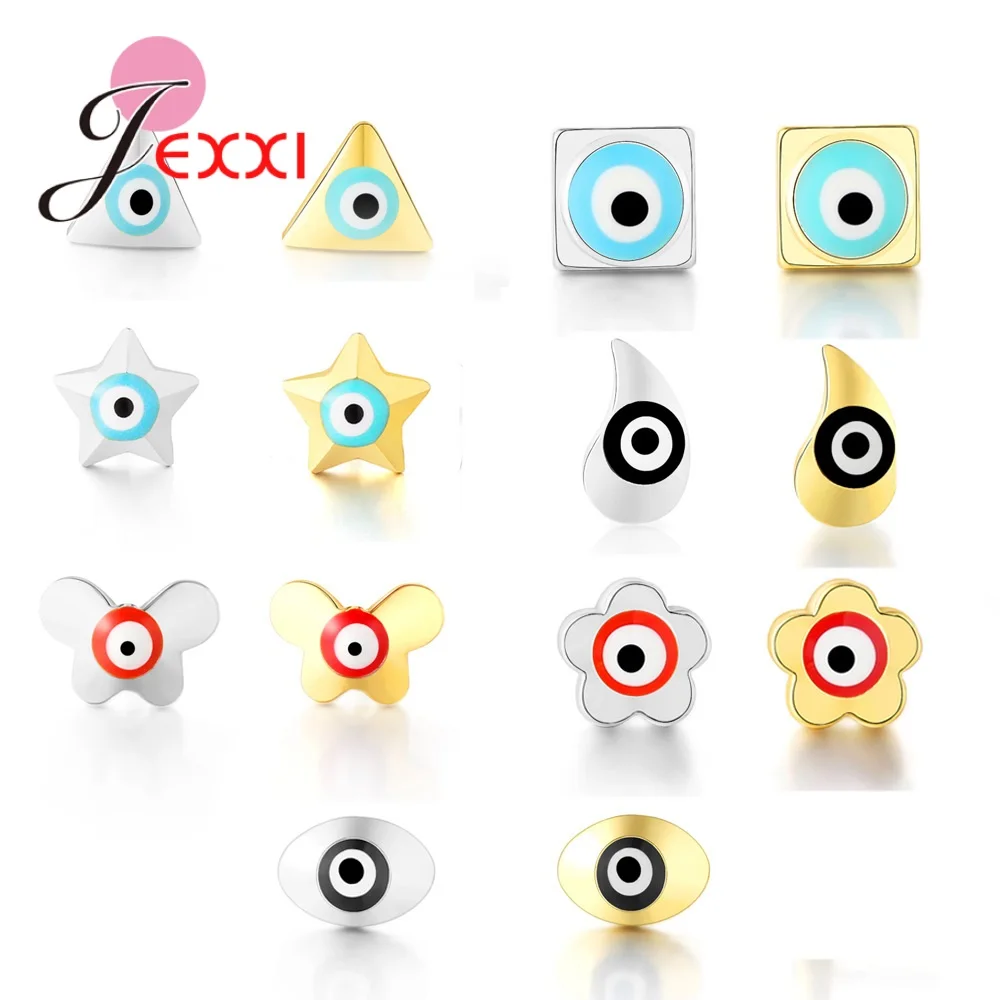 Personality Statement Eyes Piercing Earrings for Girl Women Jewelry European Turkey Earring   Evil Eye Stud Earings Party Gift