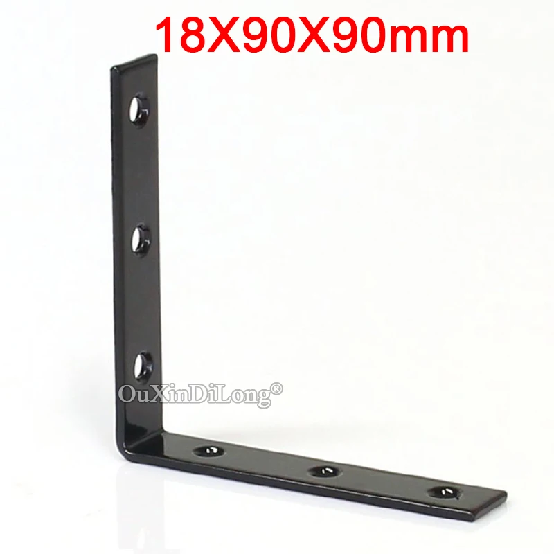 

30PCS Thicken Metal Corner Braces 18X90X90 "L" Right Angle Board Frame Shelf Support Brackets Furniture Reinforcing Connectors