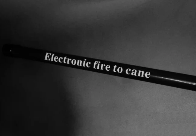 Electronic Fire To Cane By ZF Magic,Magic Tricks Appearing Cane Stage Illusions Accessories Gimmick Magie Wand,Charging Magician