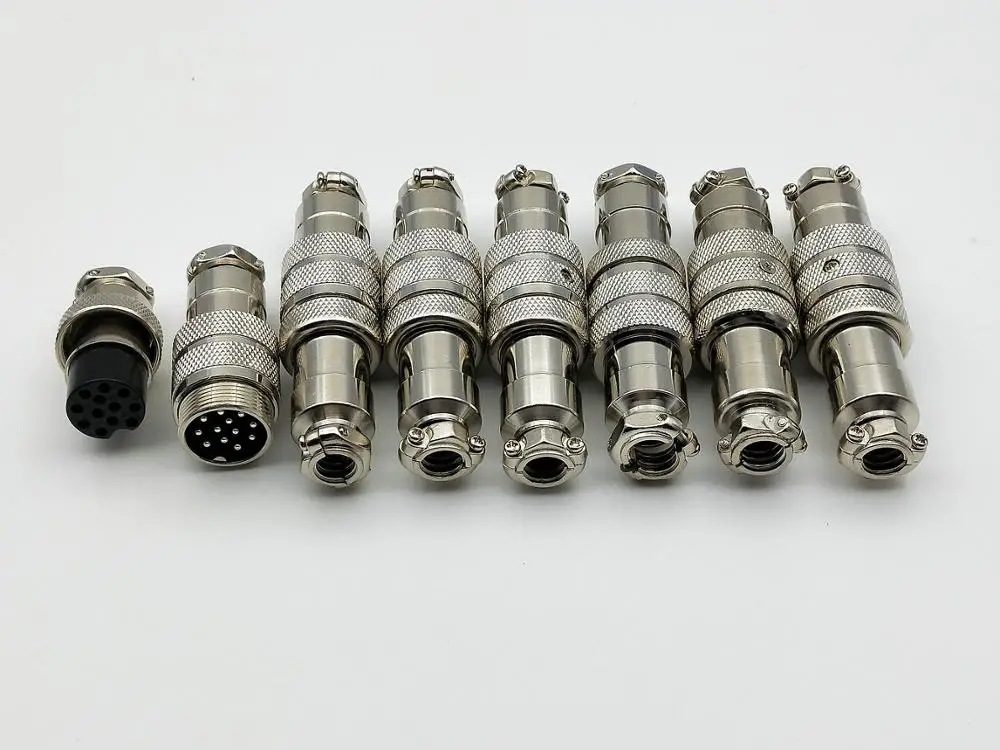 10SET GX16 16mm 2/3/4/5/6/7/8/9/10 Pin Male Female 16mm Circular Connector