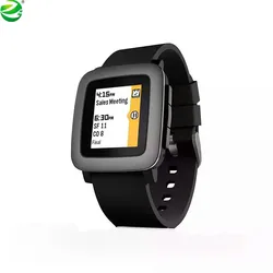 ZycBeautiful Smartwatch for iPhone and Android Multi-Functions PEBBLE Time Smart Sports Watch 5-ATM Waterproof