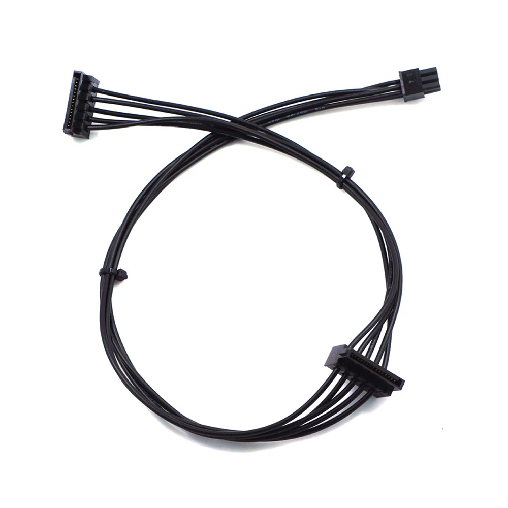 1pcs Mini 6 Pin to 2 SATA 15PIn Power Supply Cable for Dell Vostro 3070 3670