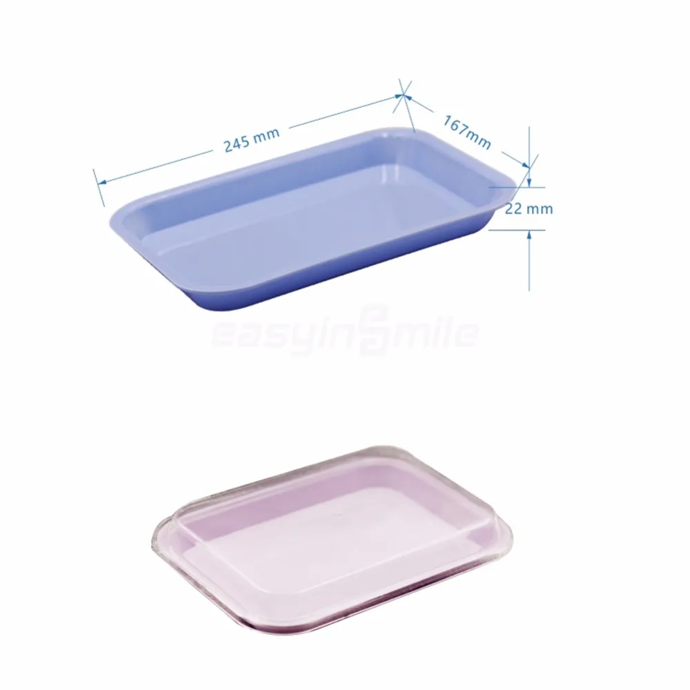 1Pc EASYINSMILE Dental Tray Flat Size F Mini instrument Tray Autoclave PLASTIC 9-5/8