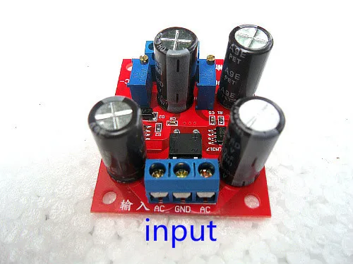 LM317 + LM337 двойной Регулируемый блок питания для предварительного усиления сигнала