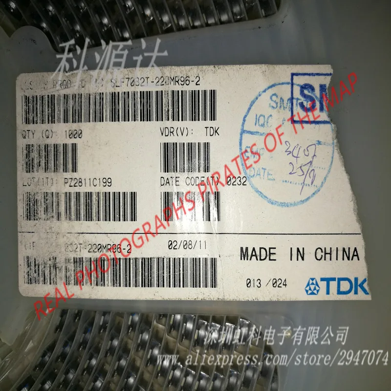 

1000pcs SLF7032T-220MR96-2PF SMD SLF7032T 220MR 2PF whole reel ready Stock