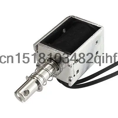 AC 220V 6mm 100g Wired Open Frame Pull Solenoid Electromagnet Actuator