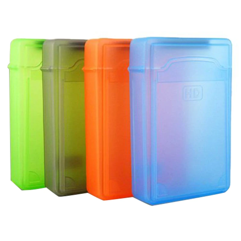 5 PCS 3.5 "Portable IDE Sata HDD External Case Hard Drive Case Hard Case Plastic Protection case