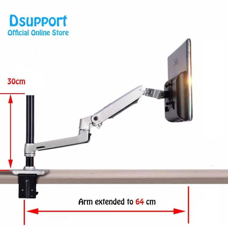 

XSJ8012C-300 Aluminum Full Motion Free Lifting Ultra Long Arm 10-32 inch LED LCD Monitor Holder Lengthen Monitor Mount Bracket