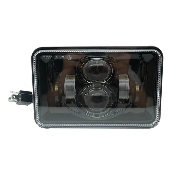 

4x6 Inch LED Rectangle Headlights H4 Plug H4651 H4652 H4656 H4666 H6545 for Peterbil 379 Kenworth T600 Freightinger 120 Headlamp