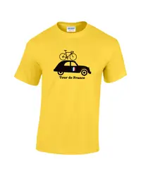 Fashion 2019 Top Tee Mens France 2CV Anniversary Men's Cotton Cyclings T-Shirt Print T Shirt