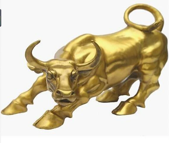 

Big Wall Street Bronze Fierce Bull OX Statue decoration bronze factory outlets