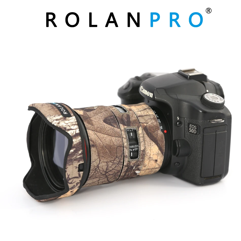 ROLANPRO Camera Lens Coat Camouflage for Canon EF 16-35mm f4L IS USM Lens Protective Sleeve for Canon SLR lens Protection Case