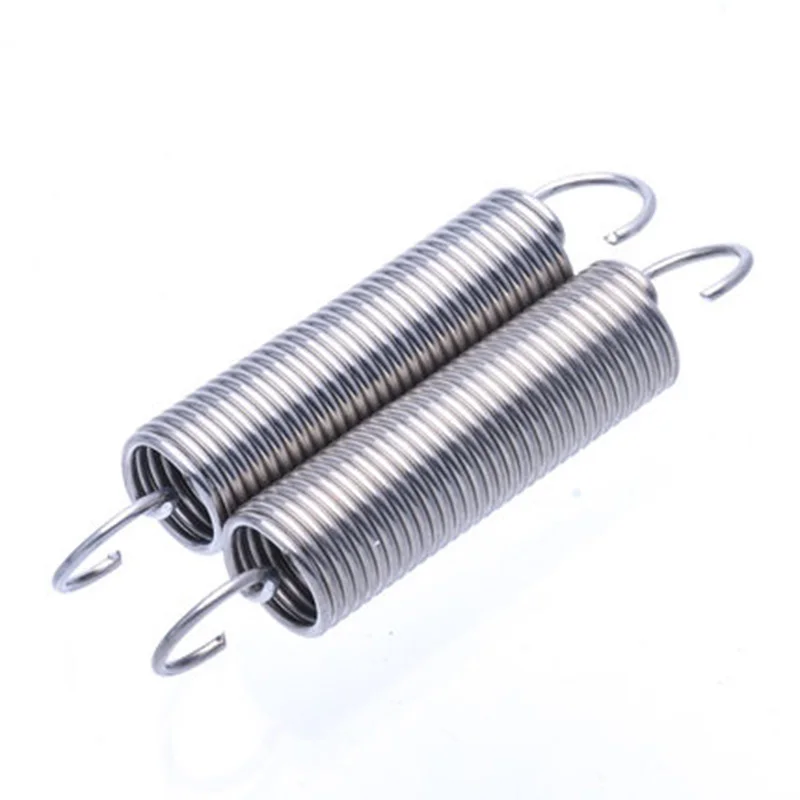 1pcs 2mm Wire diameter Stainless steel Open hooks Tension spring hook springs Outer diameter 14mm 110mm-200mm Length