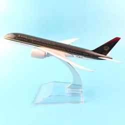 ROYAL JORDANIAN 16CM METAL ALLOY MODEL PLANE AIRCRAFT 1:400 JORDANIAN AIRLINES MODEL TOYS AIRPLANE TOYS FOR CHILDREN GIFT