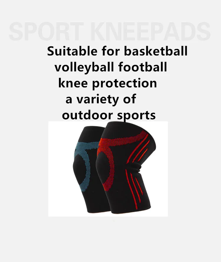 1 PCS Volleyball Basketball Knee Brace Support Riding Outdoors Running Knee Support Knee Sleeve Orthopedic Knee Braces