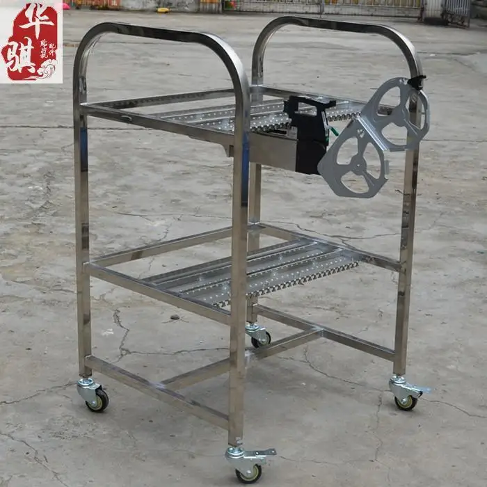 

Feeder Trolley for E2000 F209 F130 Sony Chip Mounter Feeder Racks Storage Cart 40*2PCS 2 Layers Suit for Electrical Feeder