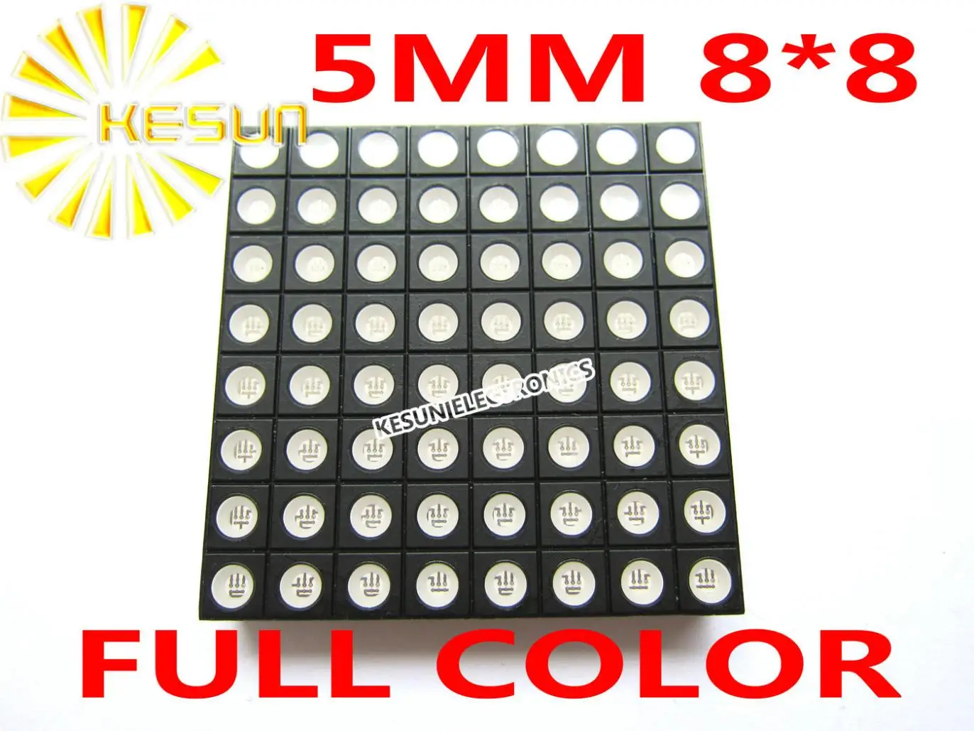 

10PCS x 5MM 8X8 RGB Full Color 60*60 LED Dot Matrix Digital Tube Module LED Display Module 2388RGB