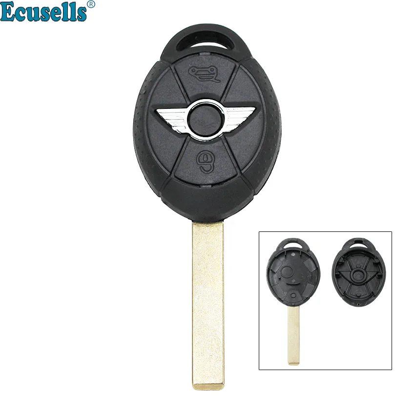 3 Buttons remote key shell case fob for BMW mini cooper 2005 2006 2007 uncut