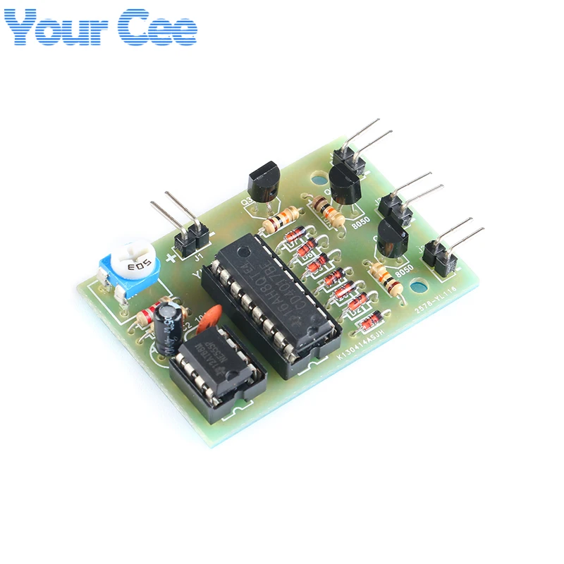 CD4017 + NE555 Flash Light Explosion-flashing LED Suite Self DIY Learning Electronic Kit Strobe Module Production Design