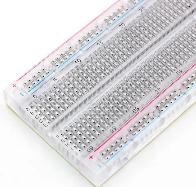 Breadboard 830 Point Solderless PCB Bread Board MB-102 MB102 Test Develop DIY Transparent