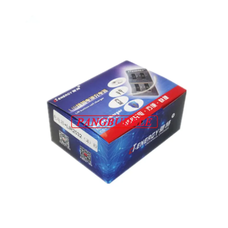 고품질 범용 USB 인터페이스 4 슬롯 충전기, 1 개 + 4 개 충전식 버튼 배터리, LIR2032 버튼 배터리