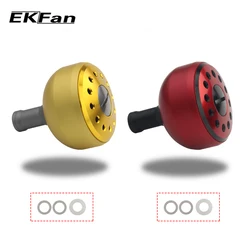 EKFan 1pc 32mm/35mm/38mm Alloy Aluminum Fishing Handle Knob For Bait Casting Spinning Reel Handle parts