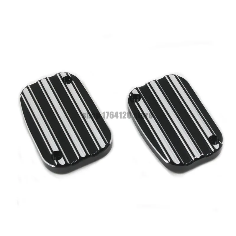 Motorcycle CNC Front Brake Reservoir Master Cylinder Cover Aluminium For Harley Touring Road Glide Electra Glide Road King Model